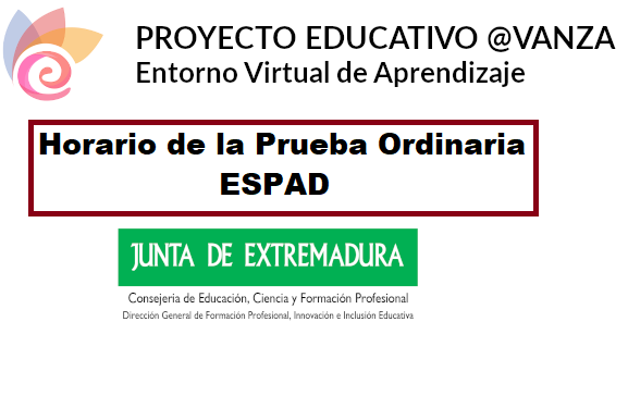 Prueba ordinaria ESPAD (Secundaria a Distancia)