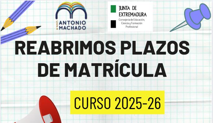 Matrícula abierta 2º cuatrimestre curso 2025-26